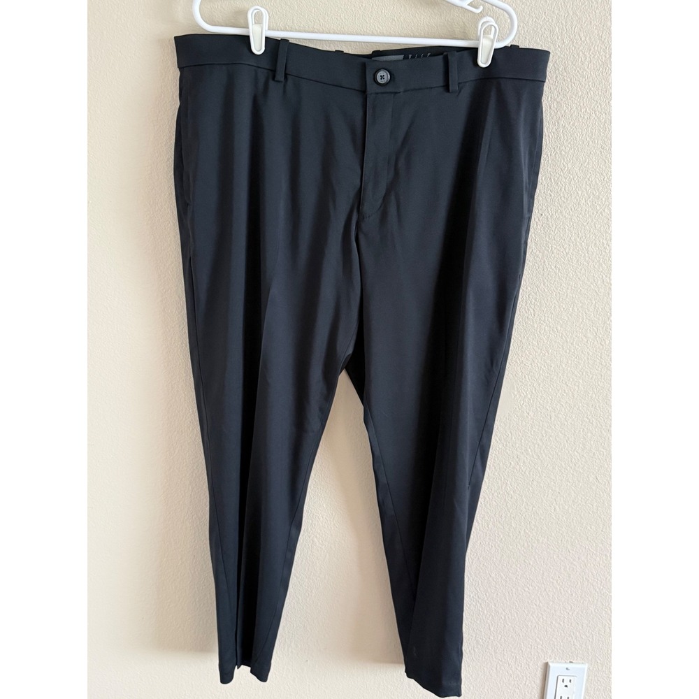 Nike Dri-FIT Mens Golf Pants Black‎ Flat Front Stretch Trousers 40x30